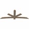 Ekena Millwork Alberta Smooth Timber Gable Bracket, Douglas Fir, 84"W x 35"H x 1 1/2"D x 5 1/2"F, 10/12 Pitch GBW084X35X0206ALB00SDF - alternate 5